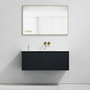 Eleganza Fluted Vanity Unit with Stone Basin (Matte Blue 1200mm)