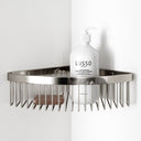 Eton Polished Nickel Corner Shower Storage Basket