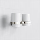 Eton Polished Nickel Wall Mounted Double Tumbler