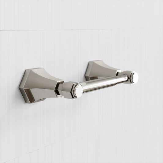 Eton Polished Nickel Toilet Roll Holder