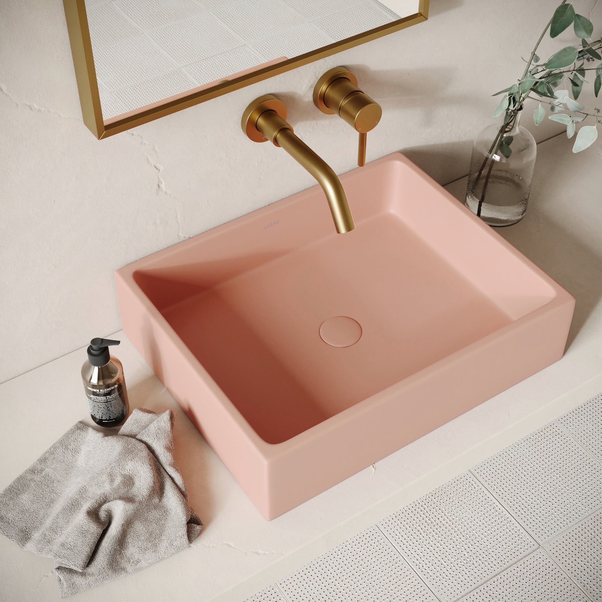 Formata Blush Concrete Countertop Basin 496mm
