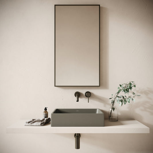 Formata Oyster Concrete Countertop Basin 496mm