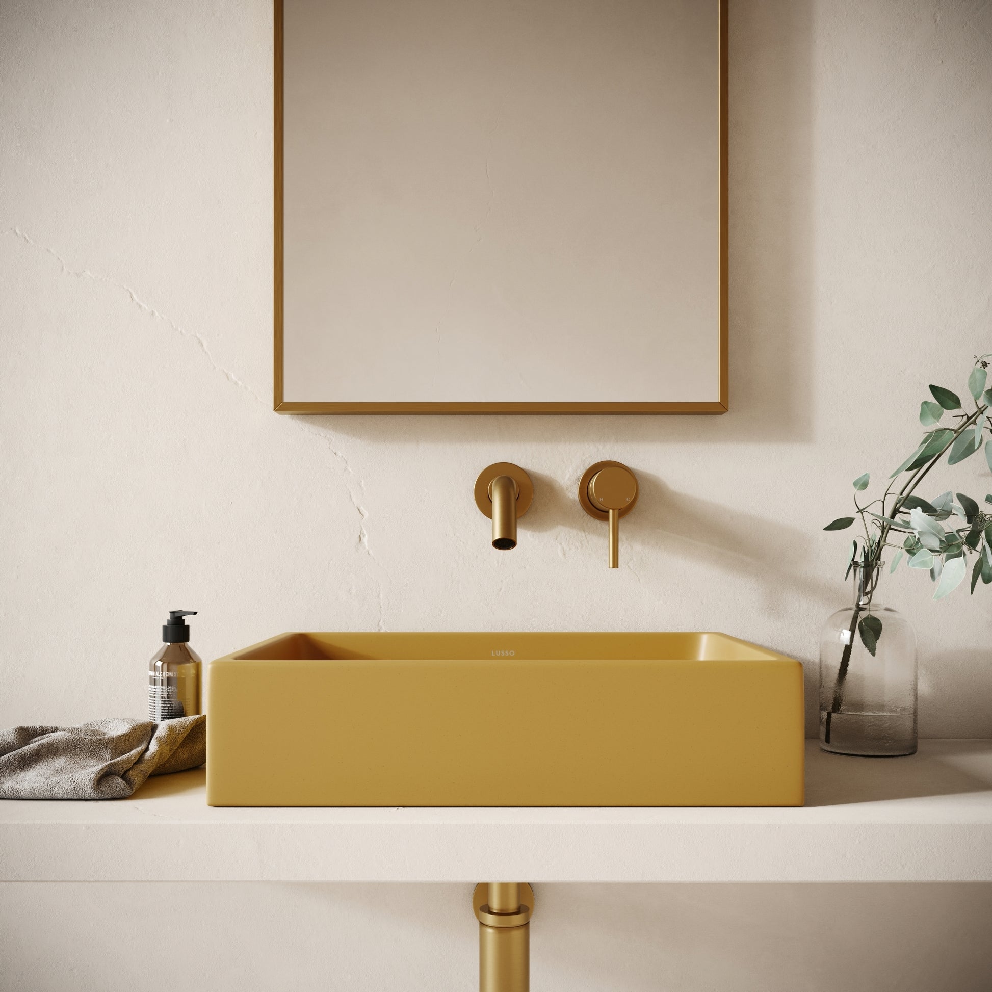 Formata Saffron Concrete Countertop Basin 496mm