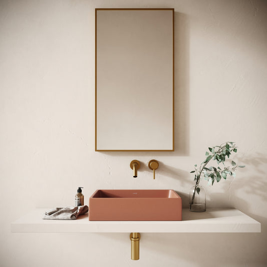 Formata Terracotta Concrete Countertop Basin 496mm