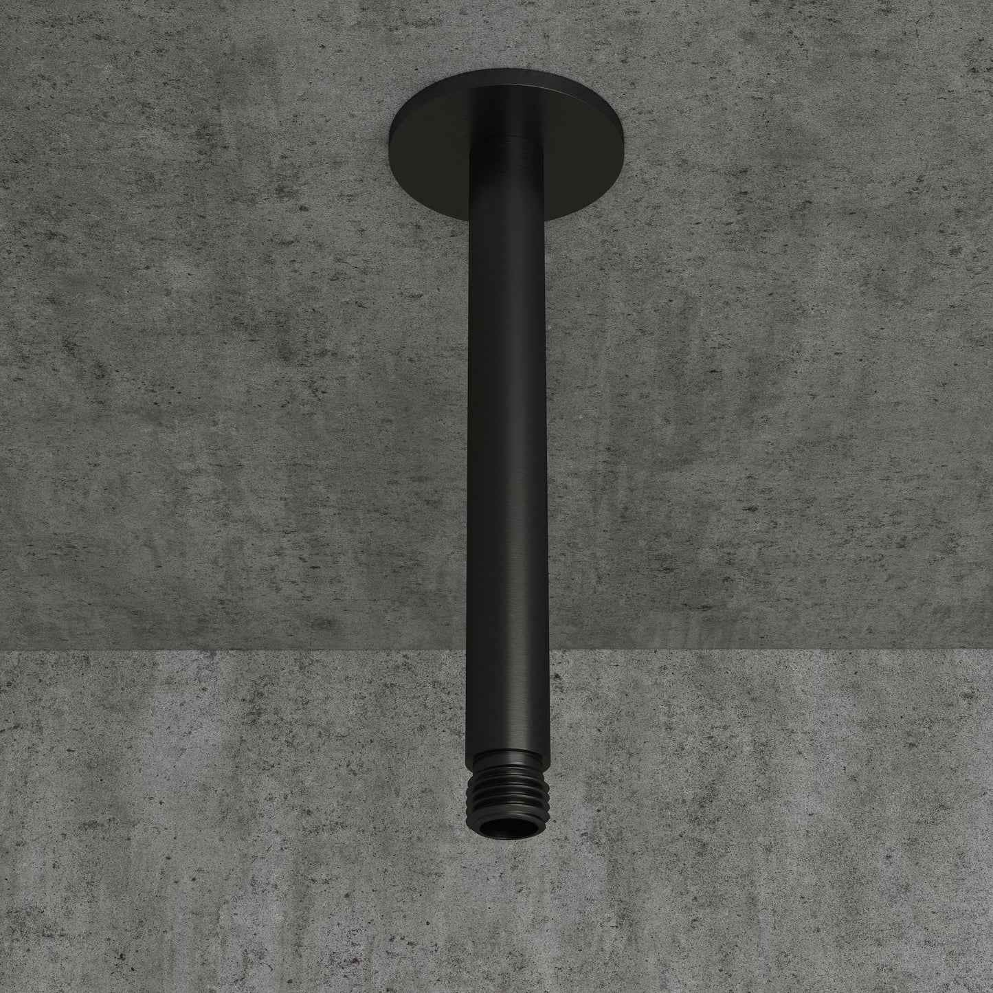 Gunmetal Ceiling Mount Shower Arm Black 200mm