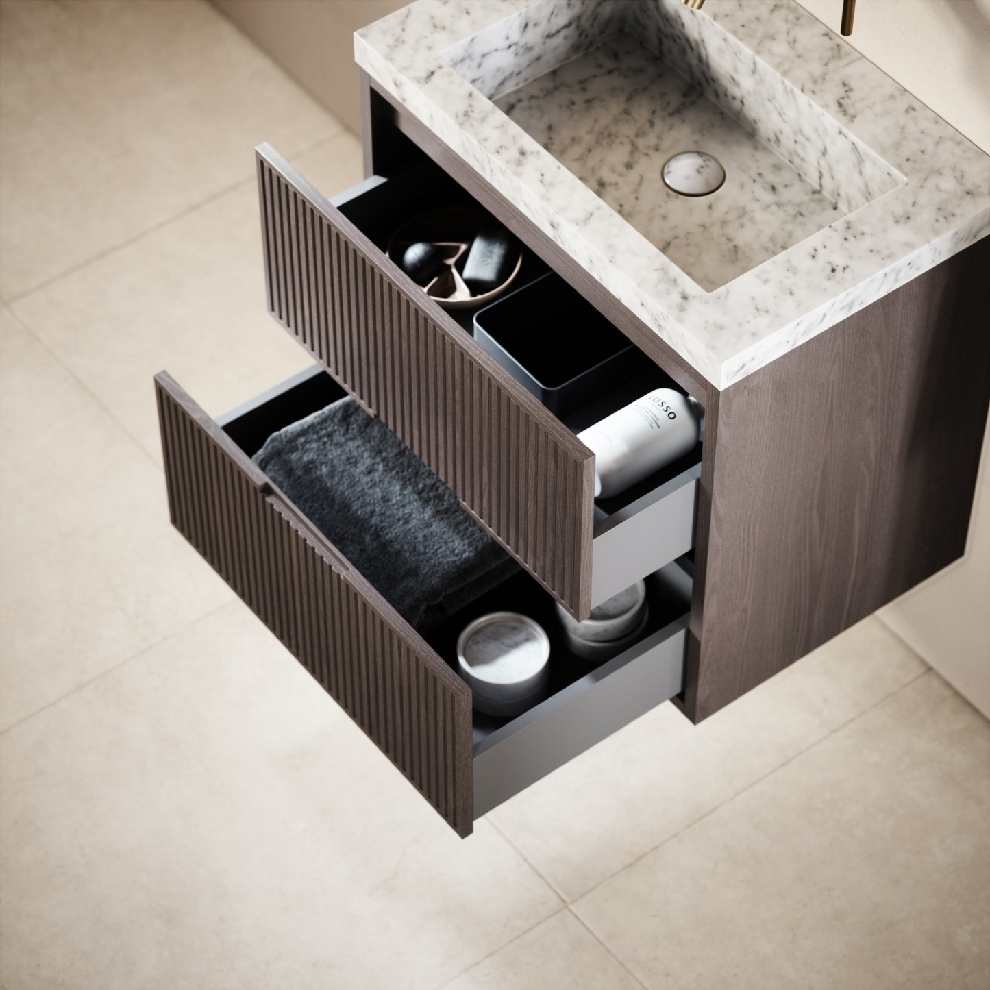 Harrington Grey Oak Vanity Unit 600-1200mm