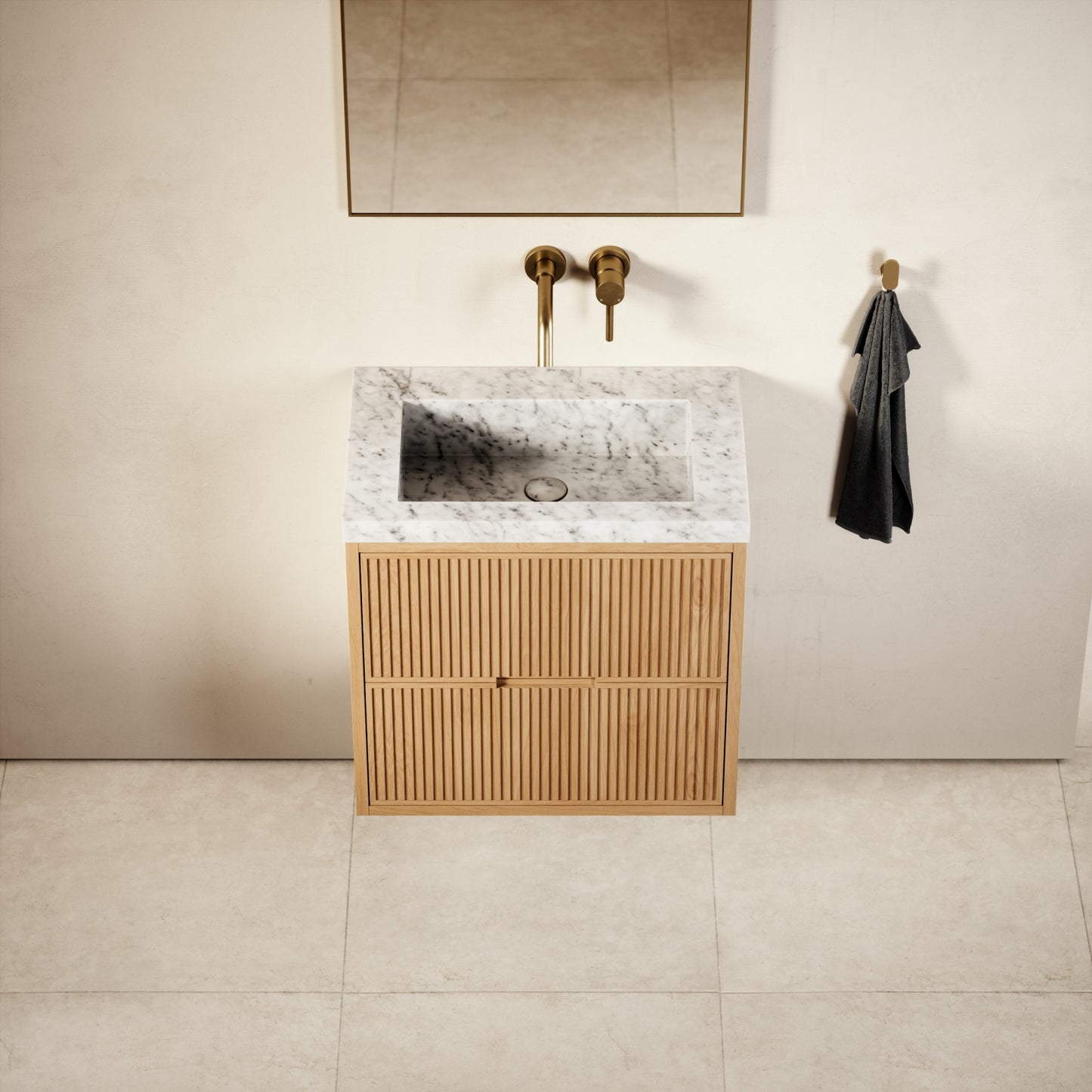 Harrington Natural Oak Vanity Unit 600-1200mm