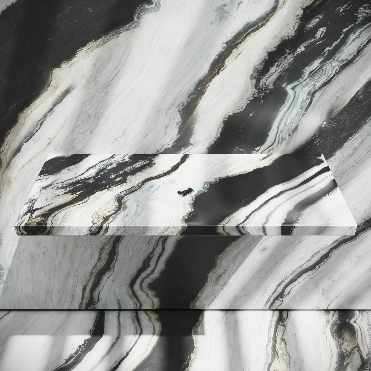 Levitare Panda Marble Ultra Thin Wall Mounted Basin 1000mm
