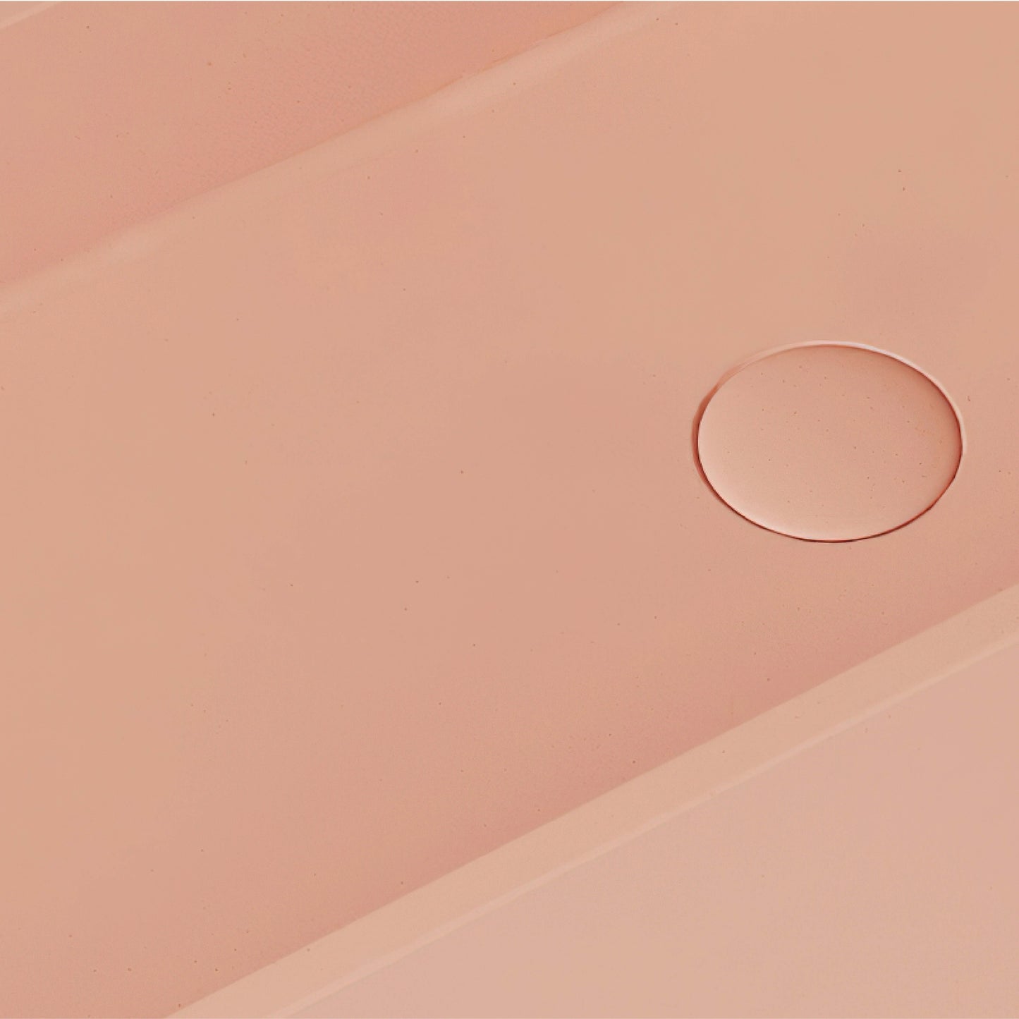 Lineare Blush Concrete Wall Hung Basin 600mm