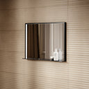 Lumiere Matte Black Mirror With Natural White LED light and Demister 600mm