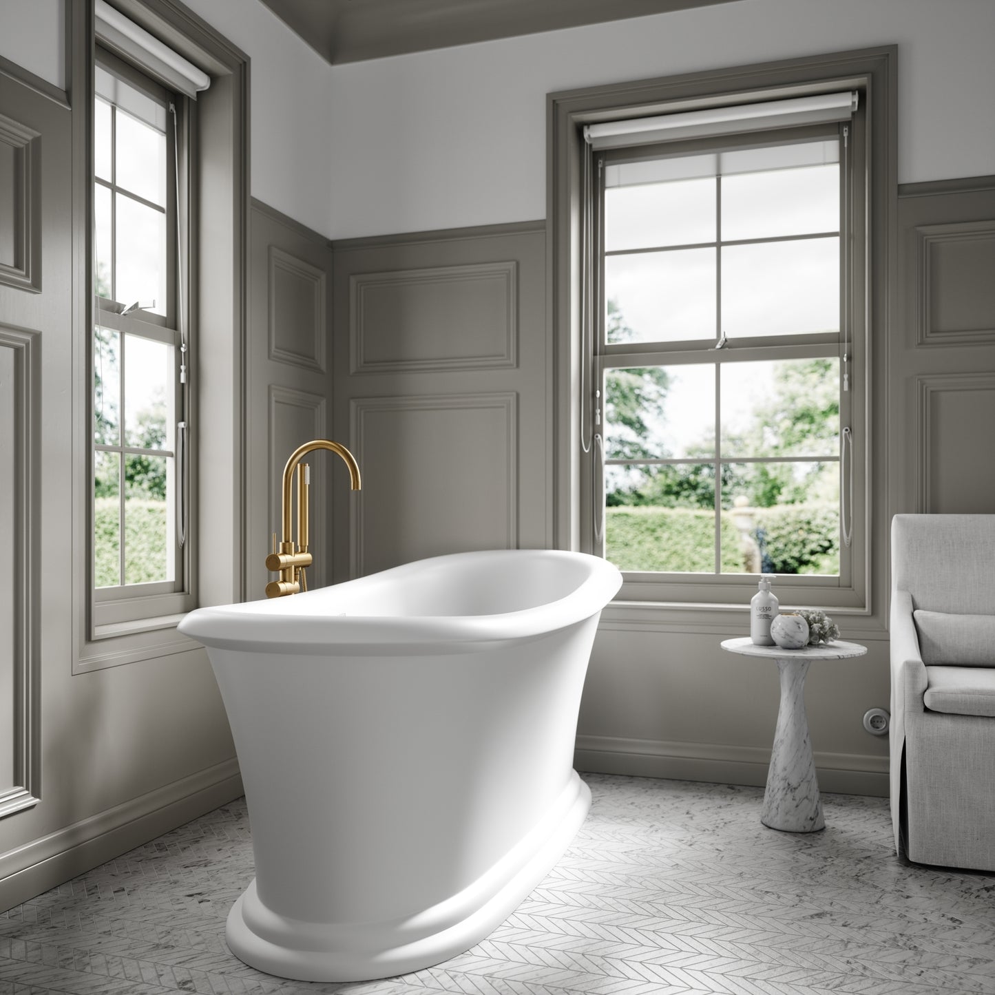 Lusso Light Adler Freestanding Bath 1700mm
