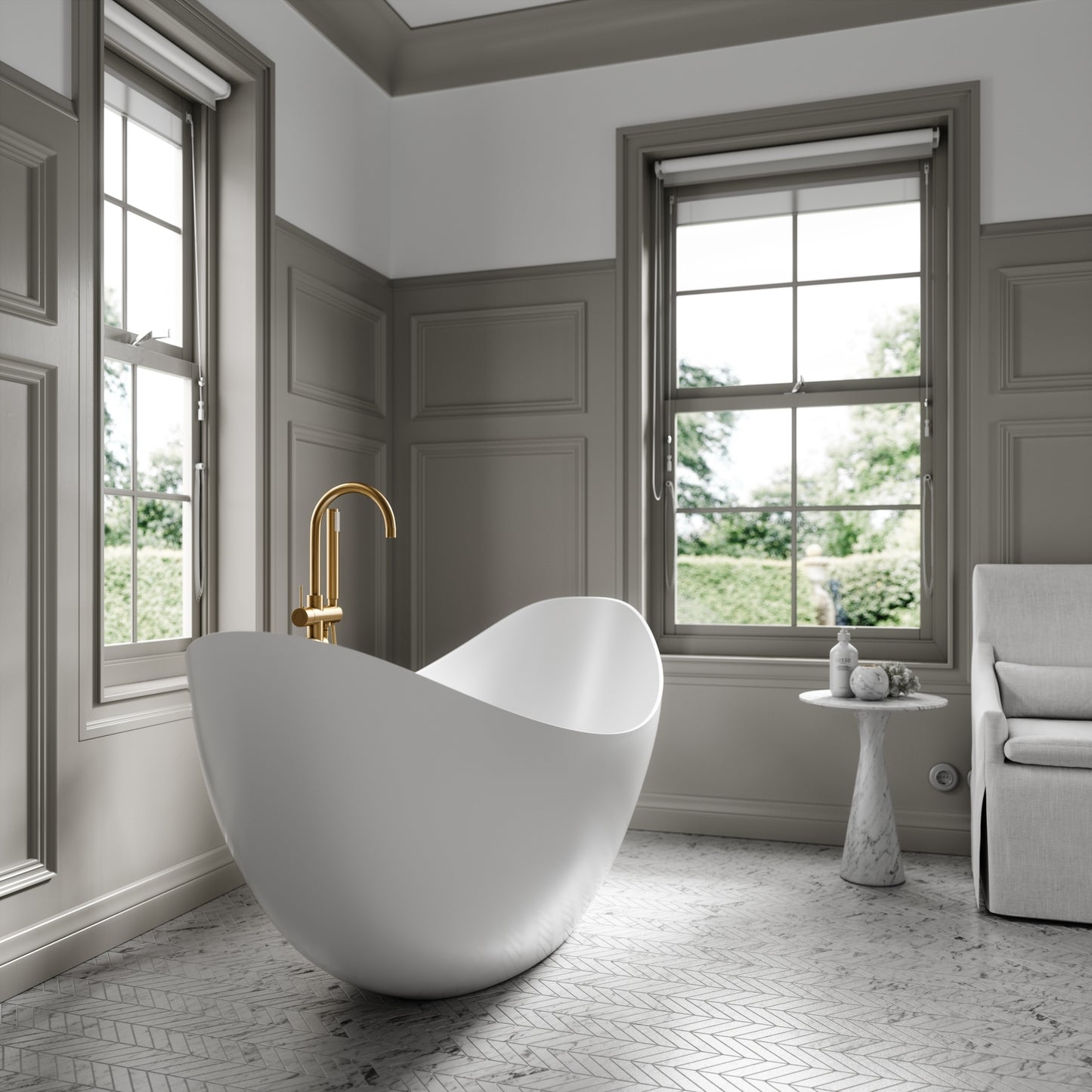 Lusso Light Marconi Freestanding Bath 1800mm