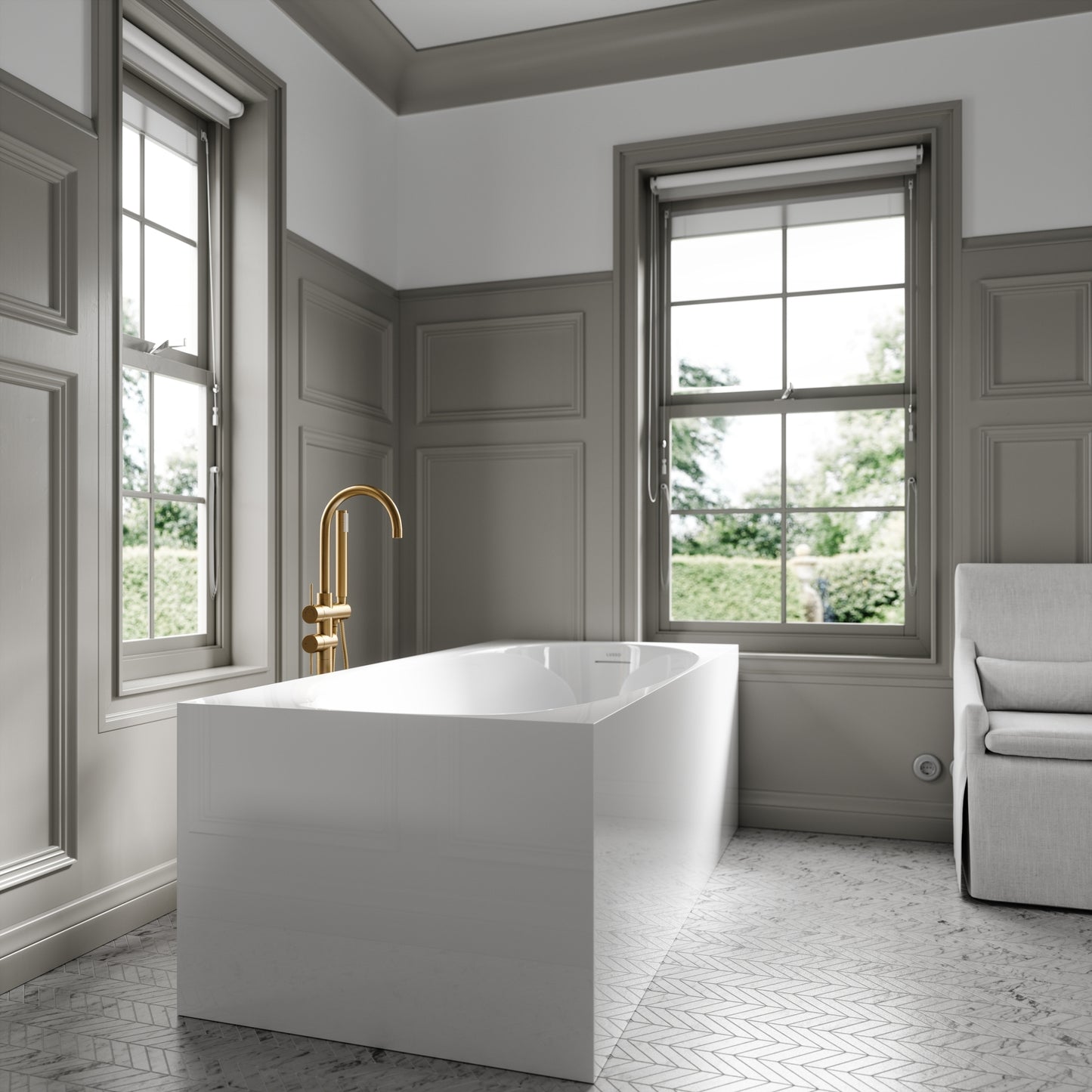 Lusso Light Mazzini Freestanding Bath 1700mm