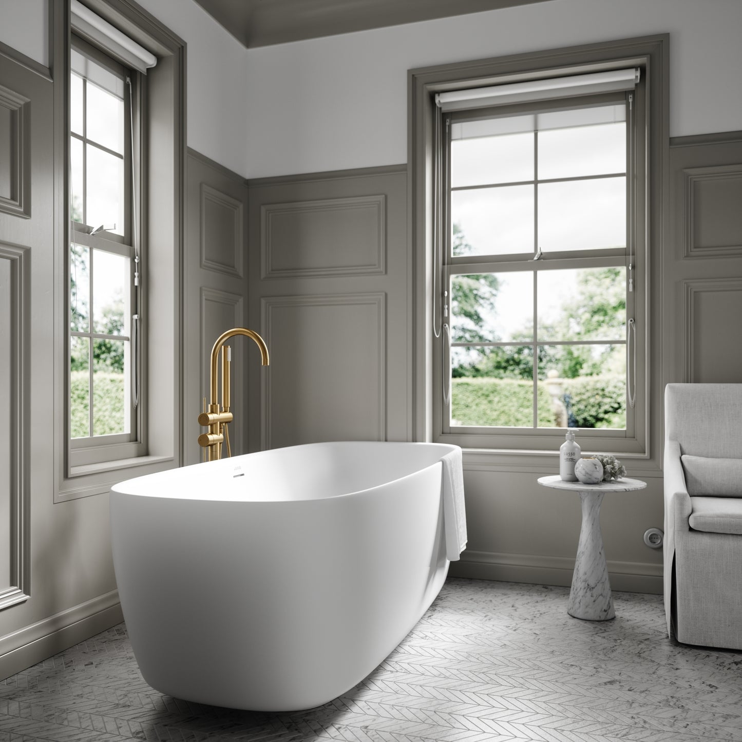 Lusso Light Trocadero Freestanding Bath 1700mm