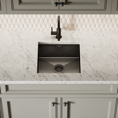 Lusso Vello Undermount Kitchen sink Black Gunmetal
