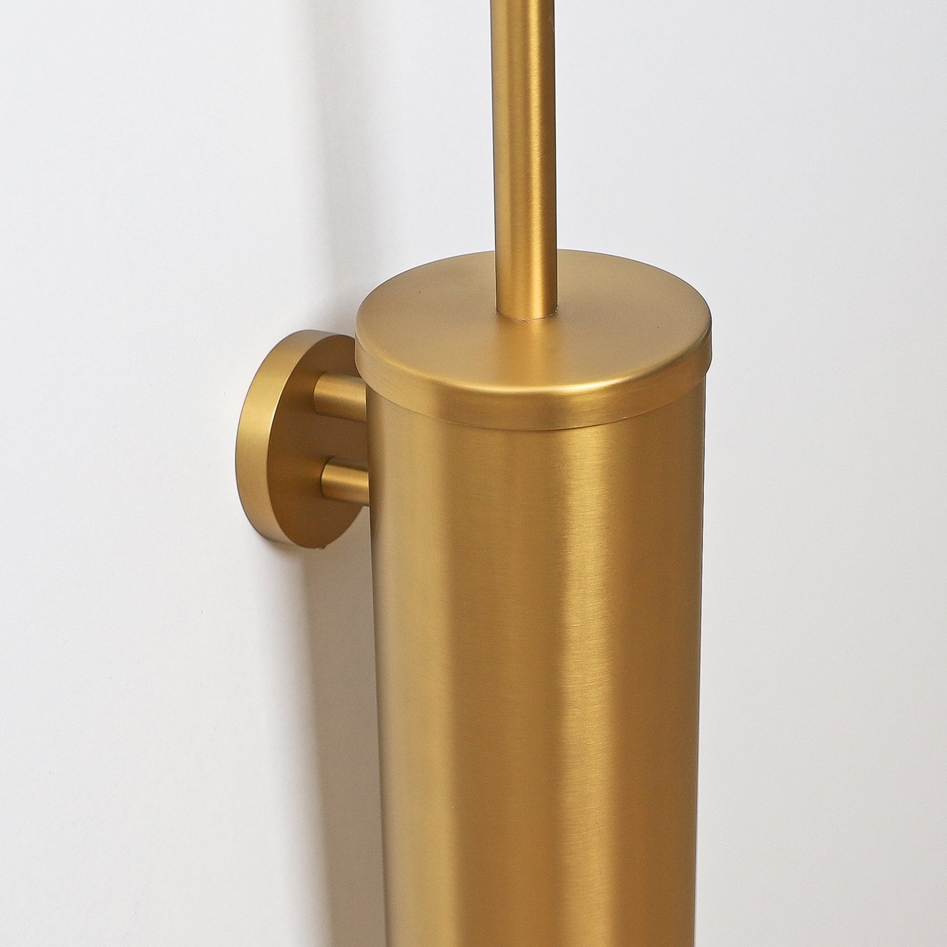 Luxe Brushed Gold Wall Mounted Toilet Brush