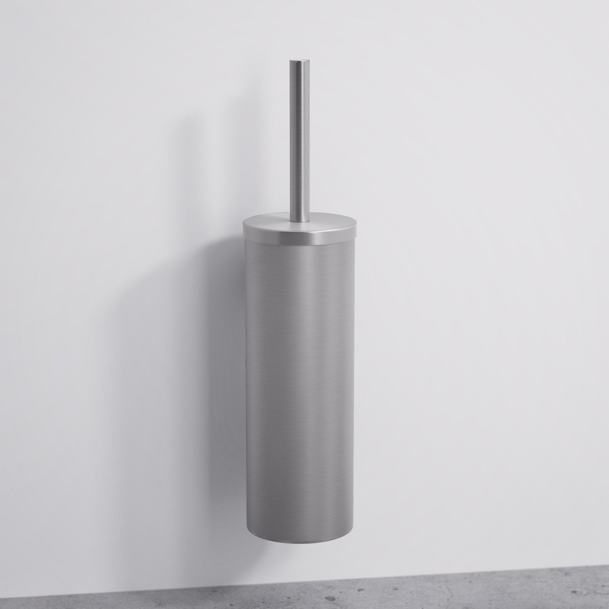 Luxe Brushed Stainless Wall Mounted Toilet Brush