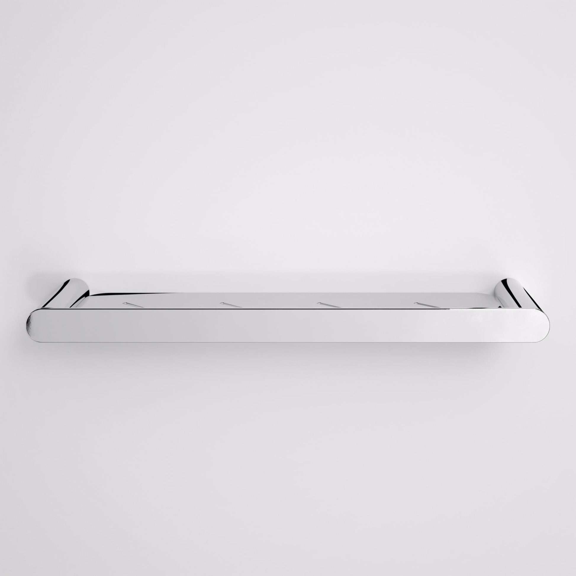 Luxe Chrome Bathroom Shower Storage Shelf