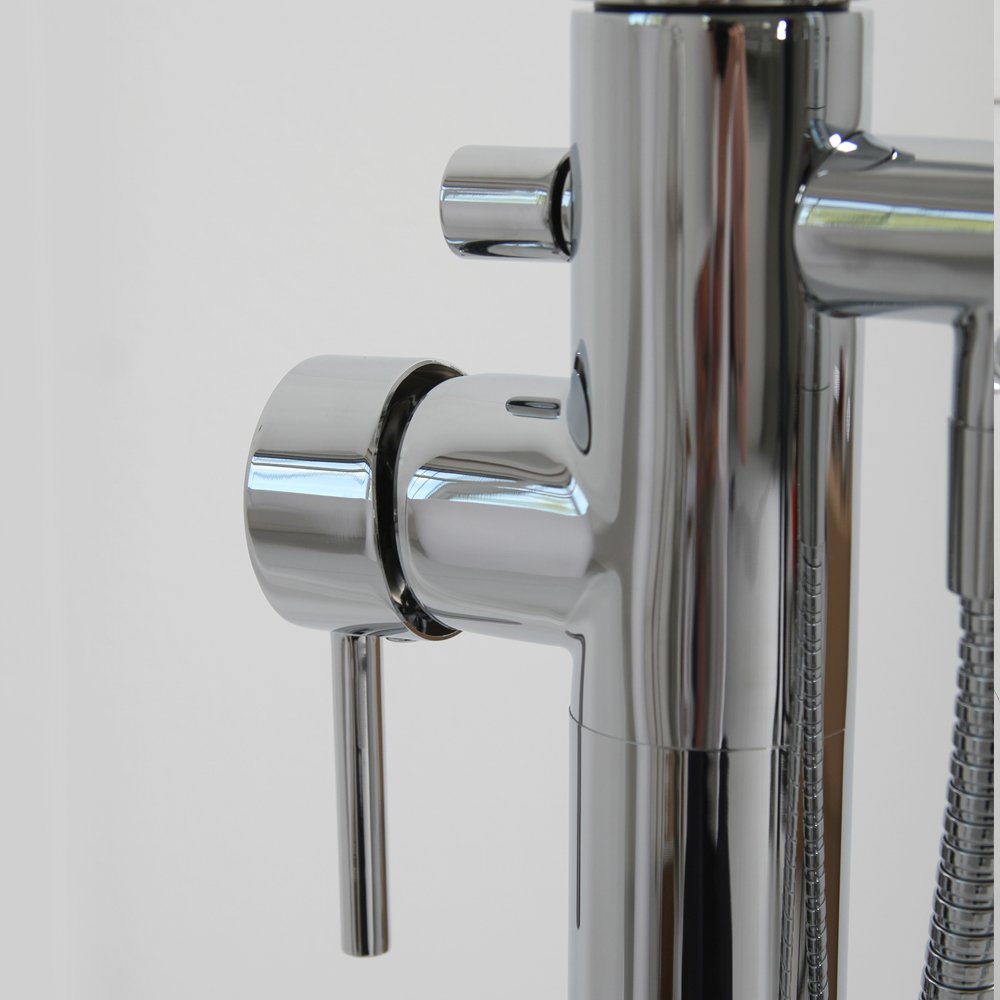 Luxe Chrome Floorstanding Bath Shower Mixer Tap
