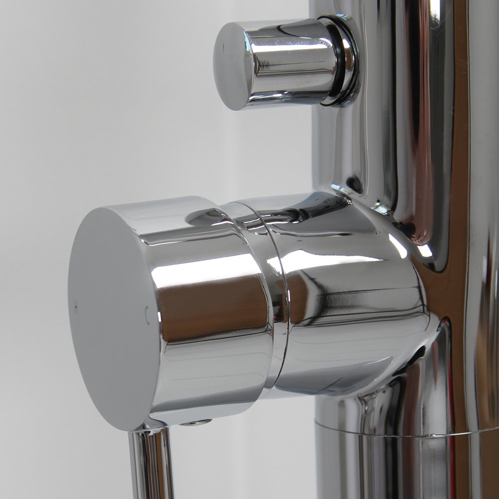 Luxe Chrome Floorstanding Bath Shower Mixer Tap