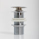 Luxe Chrome Unslotted Click Clack Basin Waste