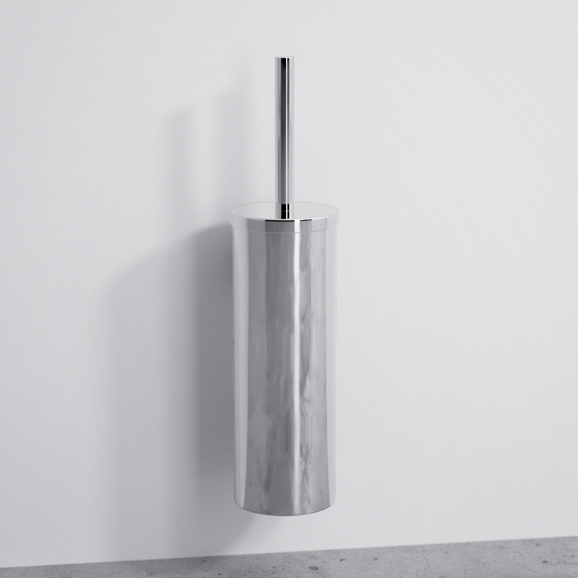 Luxe Chrome Wall Mounted Toilet Brush