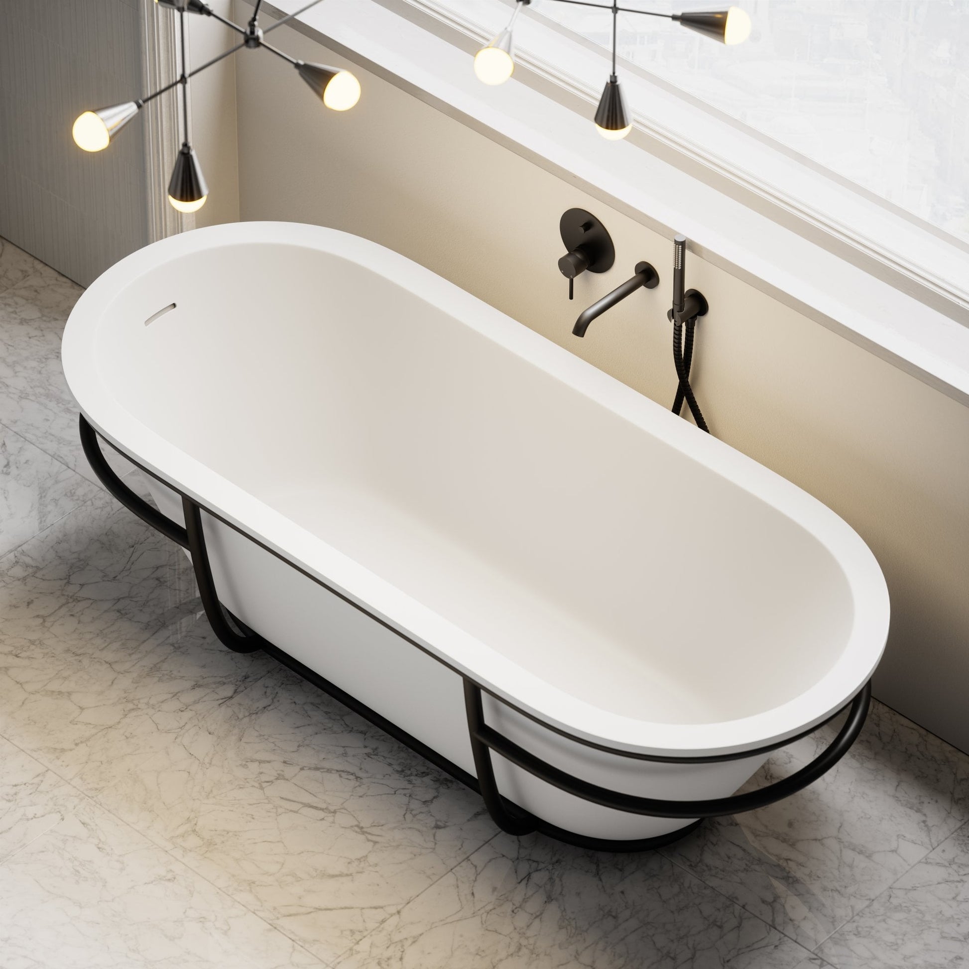 Luxe Freestanding Stone Bath 1800mm