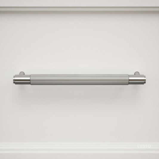 Luxe Knurled Brushed Stainless Pull Bar 250mm