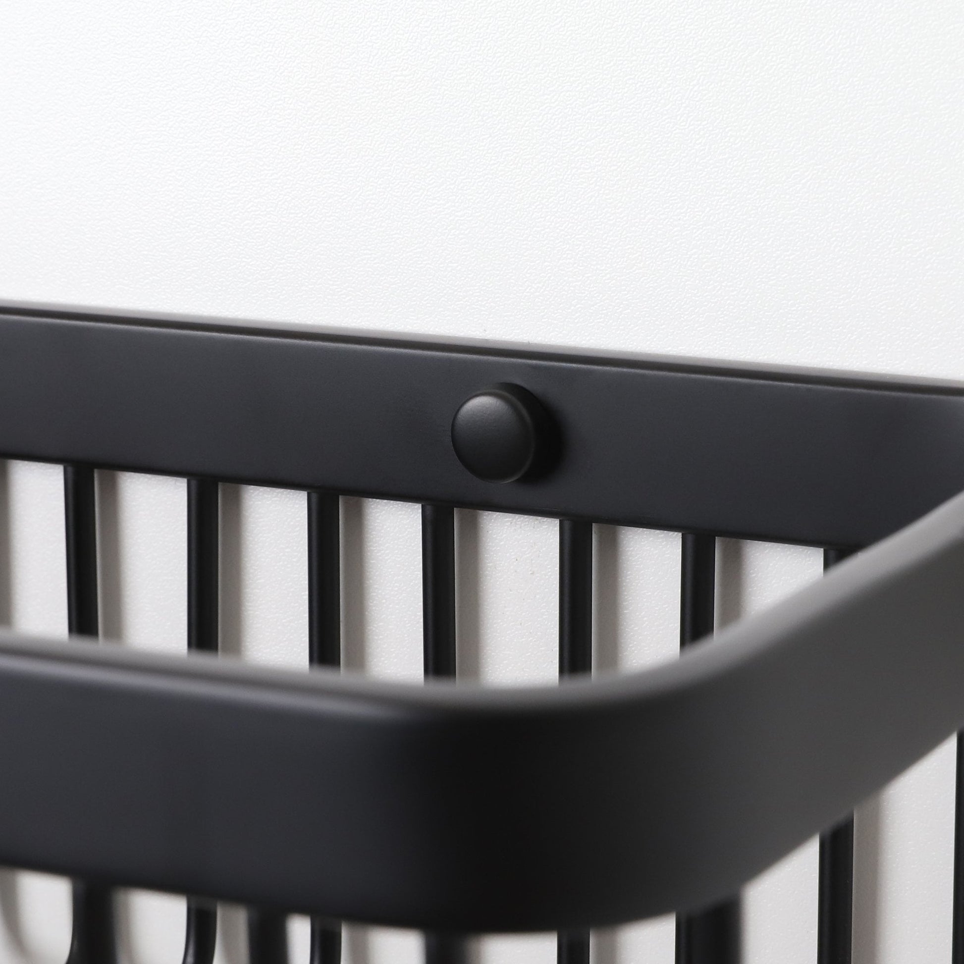 Luxe Matte Black Large Shower Storage Basket