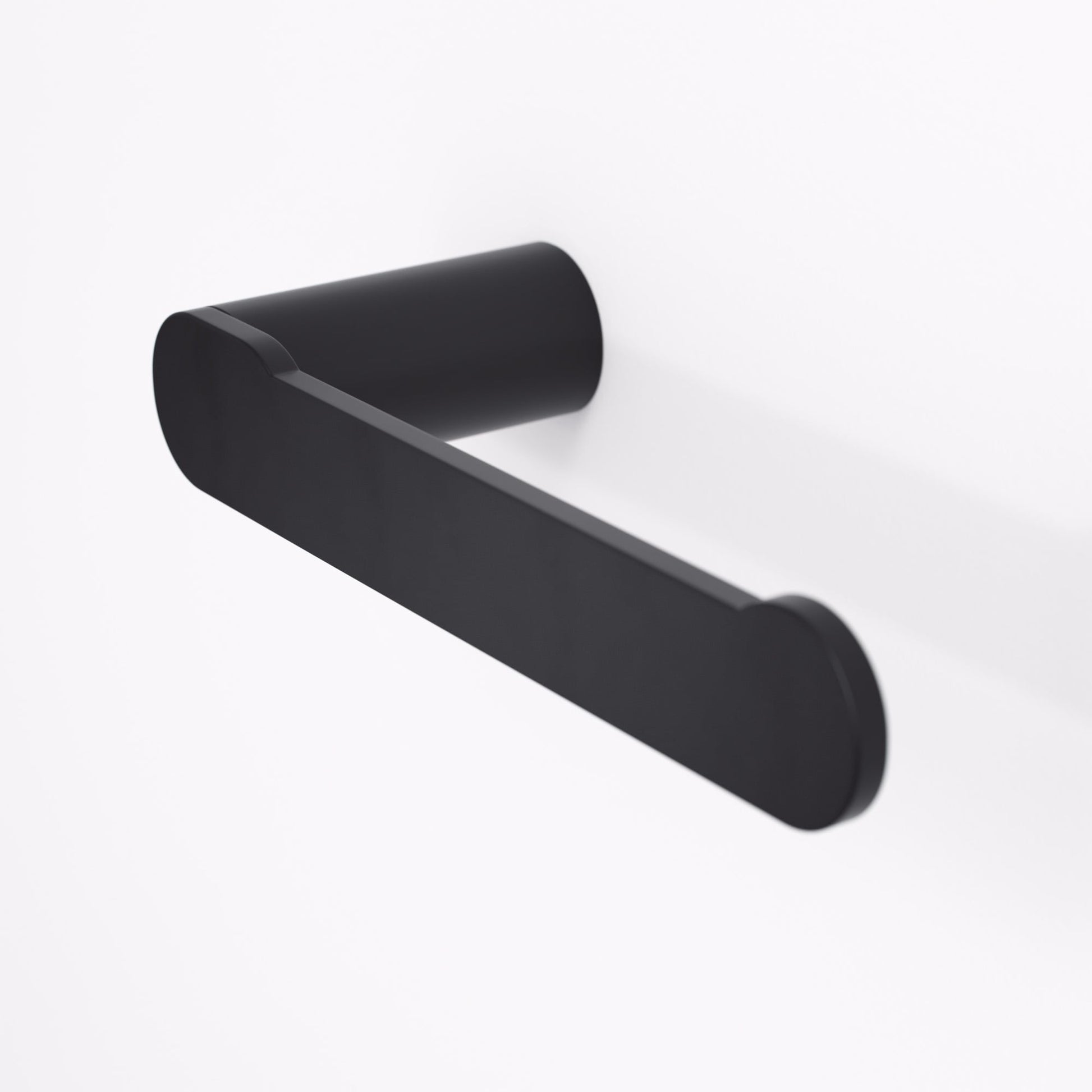 Luxe Matte Black Toilet Roll Holder