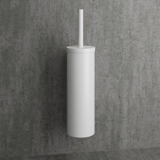Luxe Matte White Wall Mounted Toilet Brush