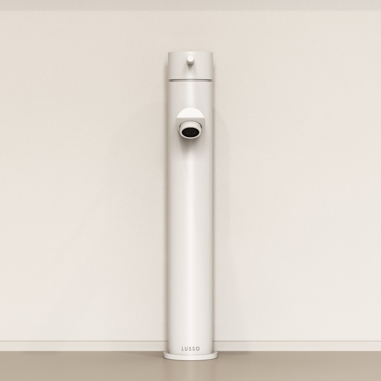 Luxe Monobloc Silk Matte White Basin Tall Mixer Tap