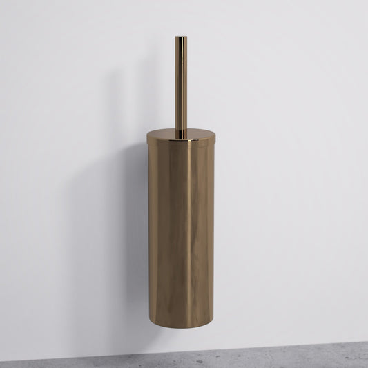 Luxe Rose Gold Wall Mounted Toilet Brush