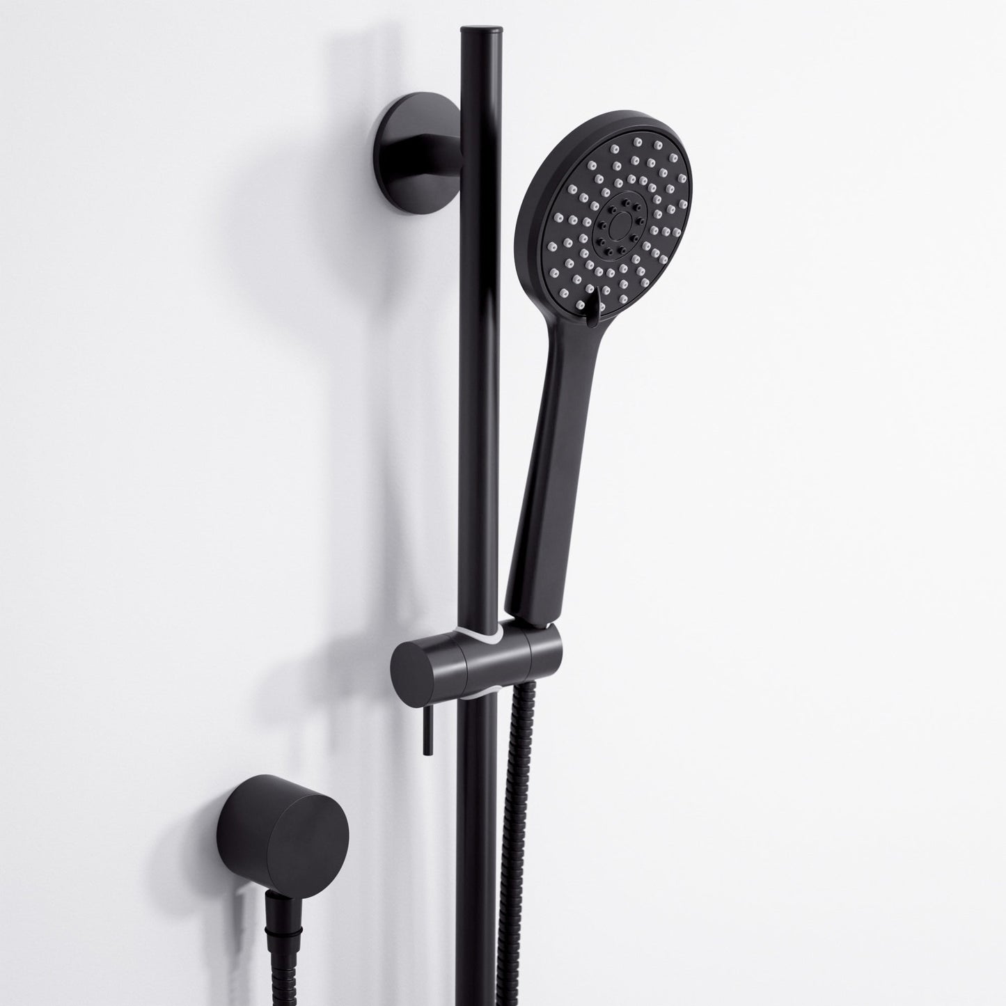 Luxe Shower & Riser Kit Matte Black