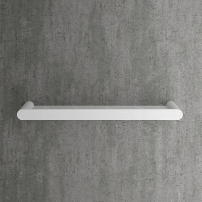 Luxe Silk Matte White Bathroom Shower Storage Shelf