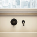 Luxe Matte Black Wall Mounted Bath Mixer Tap