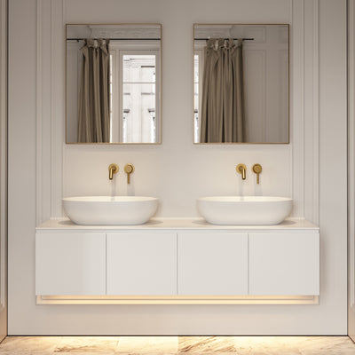 Luxor Matte White Vanity Unit 1600mm