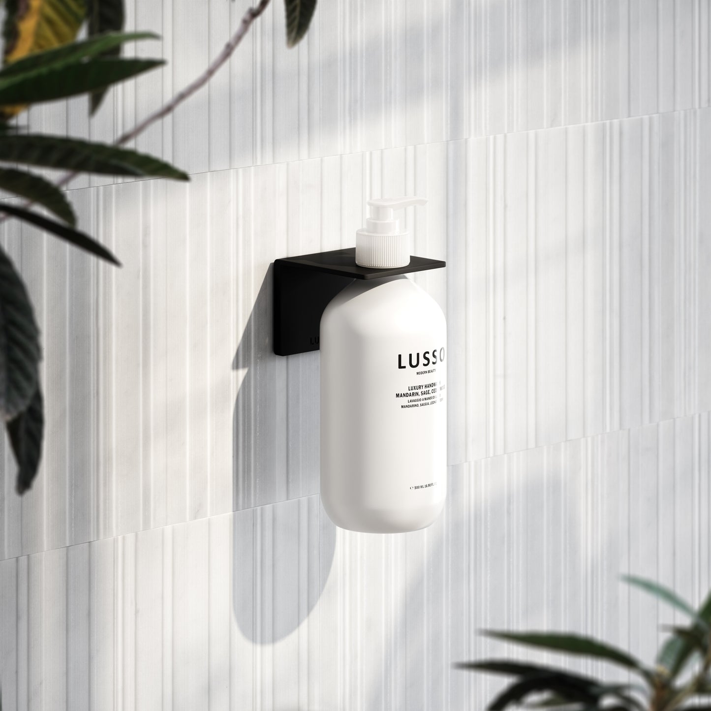 Matte Black Soap Dispenser Wall Bracket