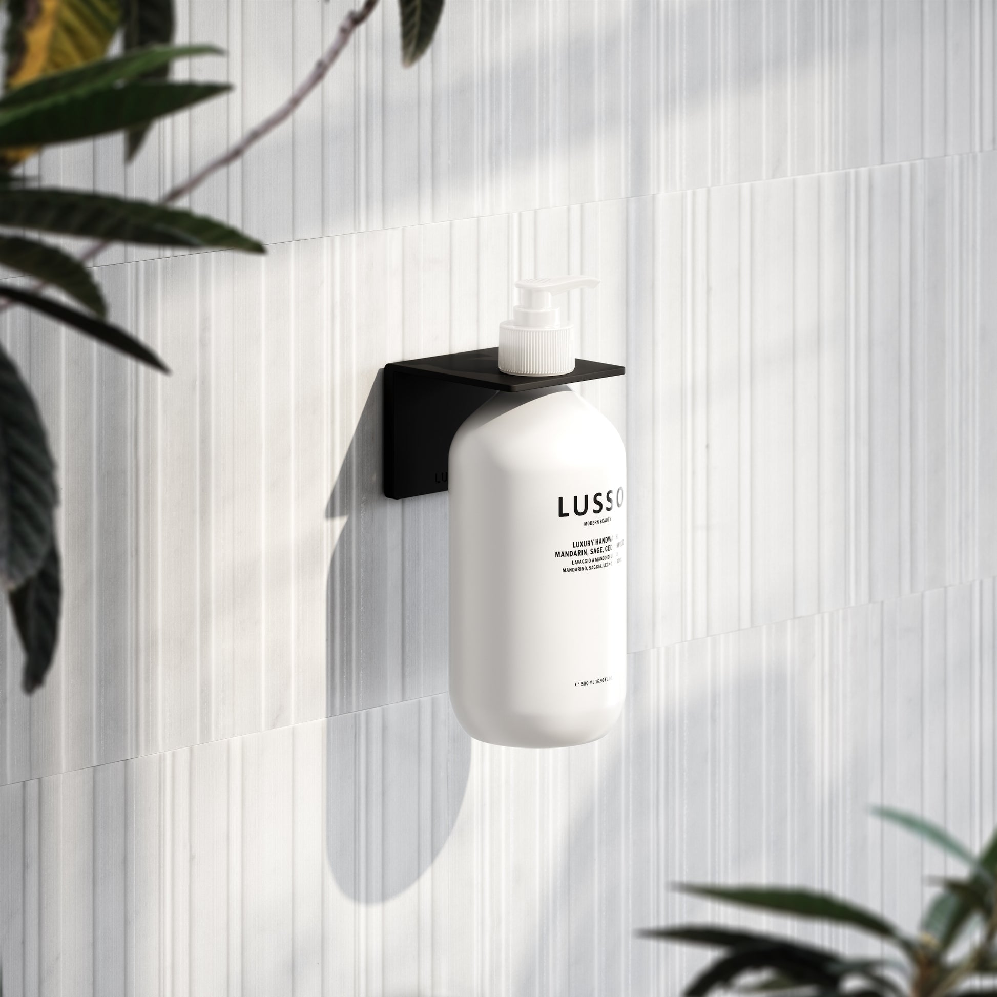 Matte Black Soap Dispenser Wall Bracket