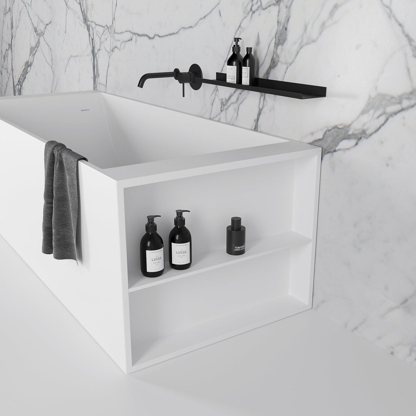 Mensola Freestanding Stone Bath 1800mm