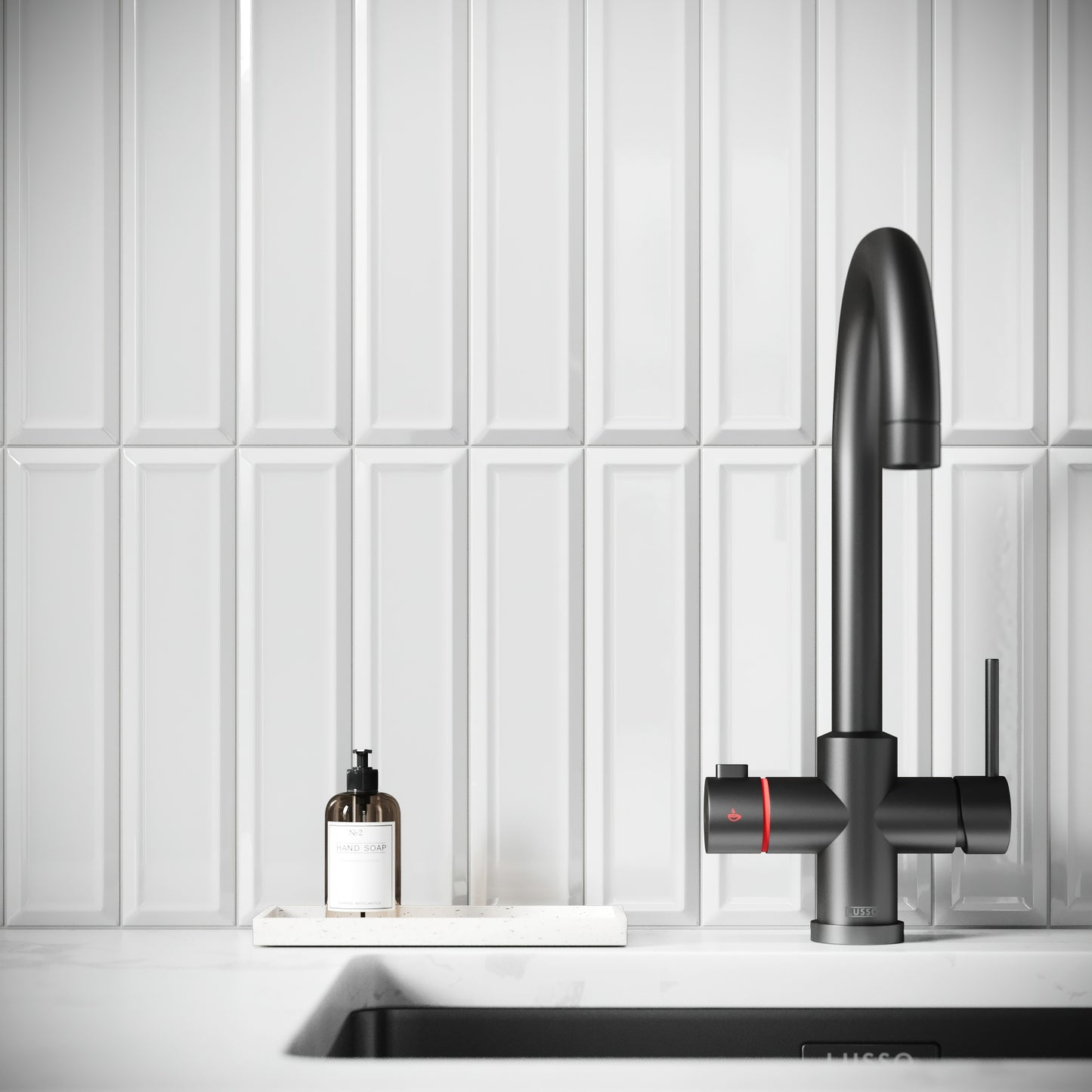 Metro Diamond White Glazed Porcelain Bevelled Wall Tile
