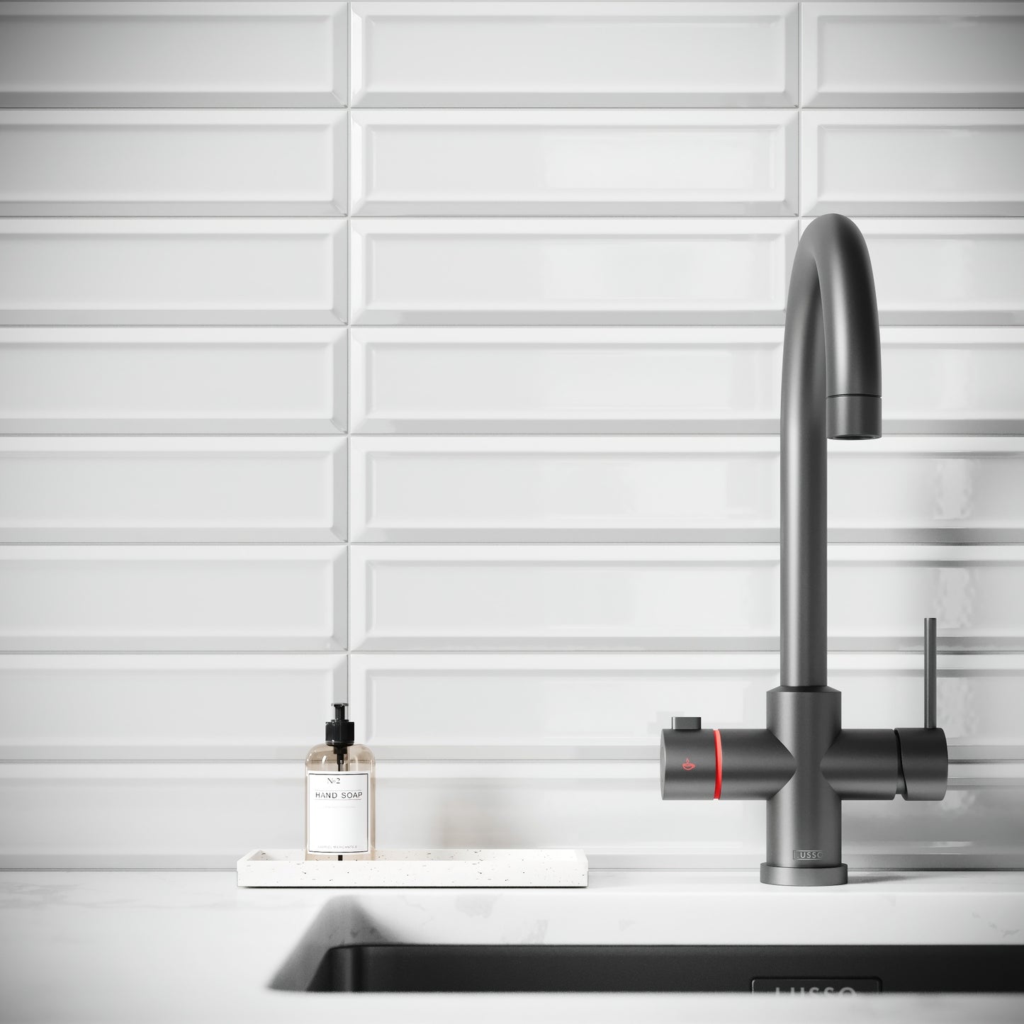 Metro Diamond White Glazed Porcelain Bevelled Wall Tile