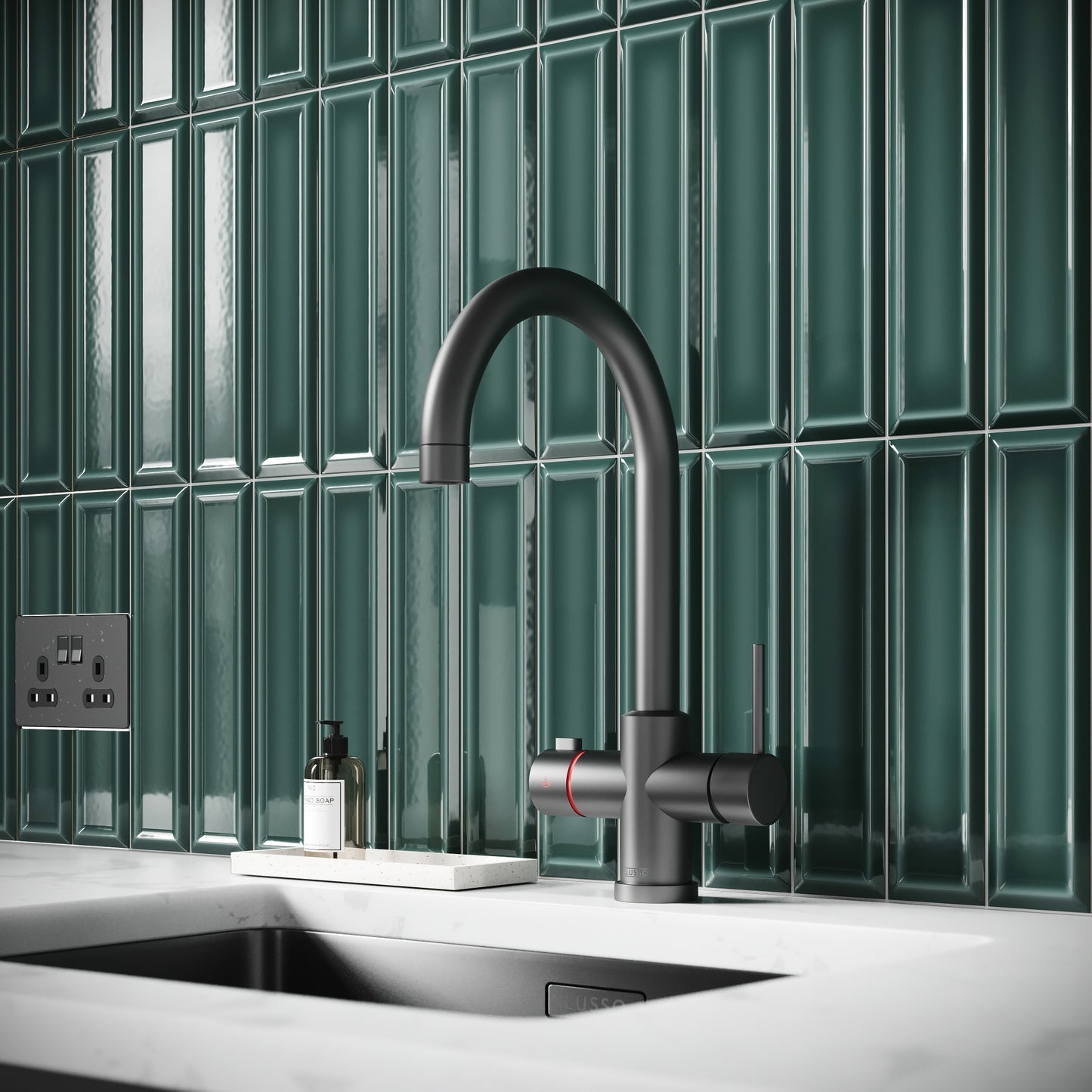 Metro Rich Emerald Glazed Porcelain Bevelled Wall Tile