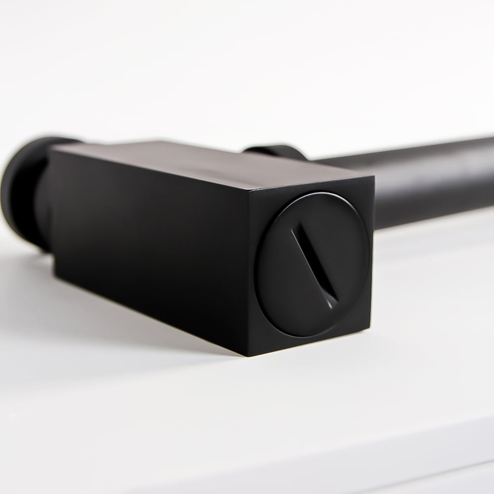 Mia Matte Black Square Bottle Trap