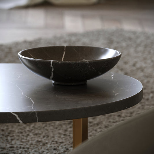 Millesi Pietra Grey Marble Large Fruit Bowl