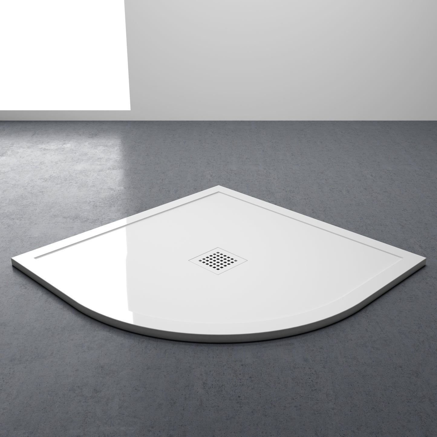 Modern Quadrant Stone Low Profile Polished Shower Tray