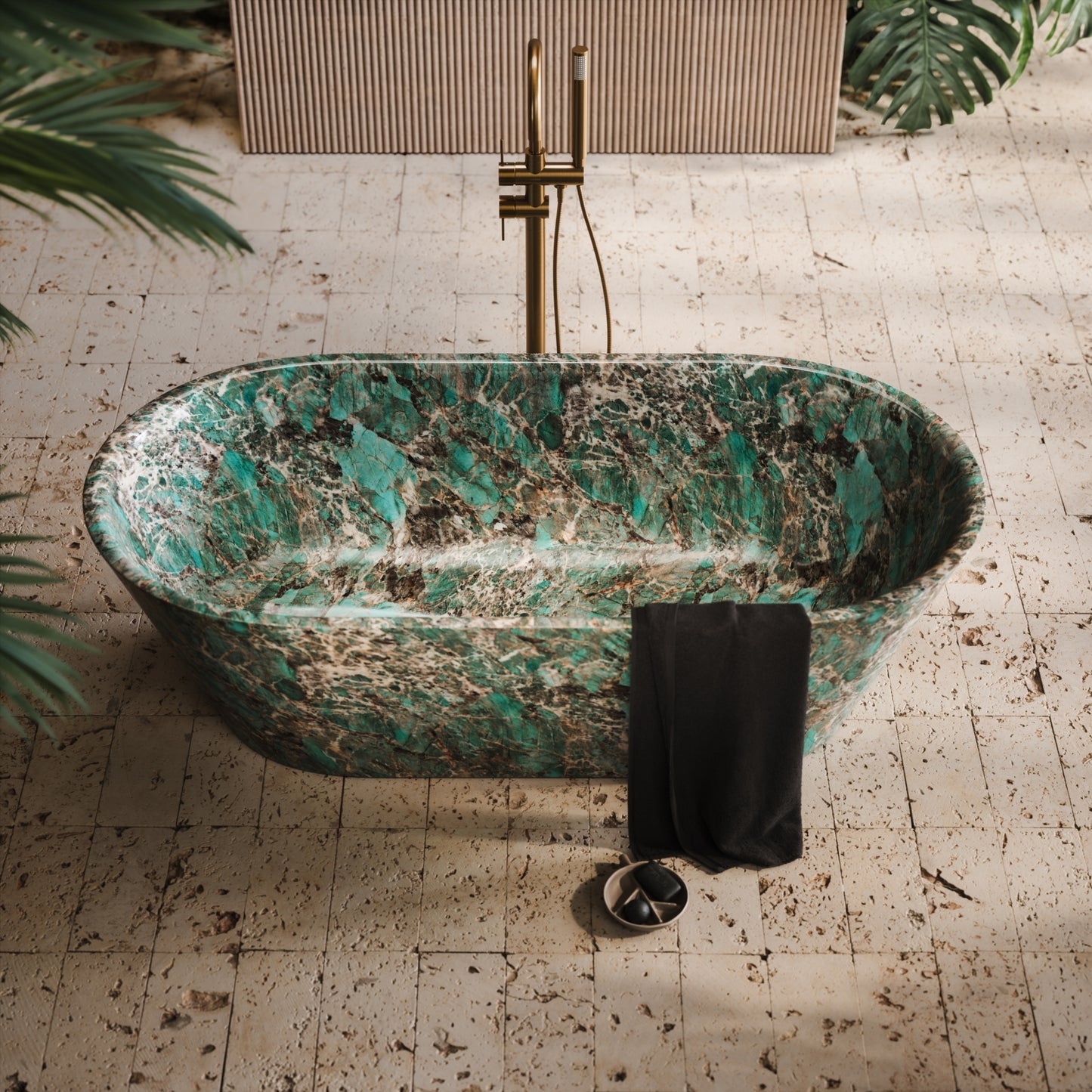 Muse Tiffany Marble Freestanding Bath 1700mm