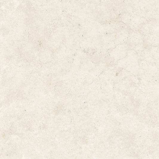 Navona Bianco Ivory Limestone Porcelain Wall or Floor Tile 600 x 600mm