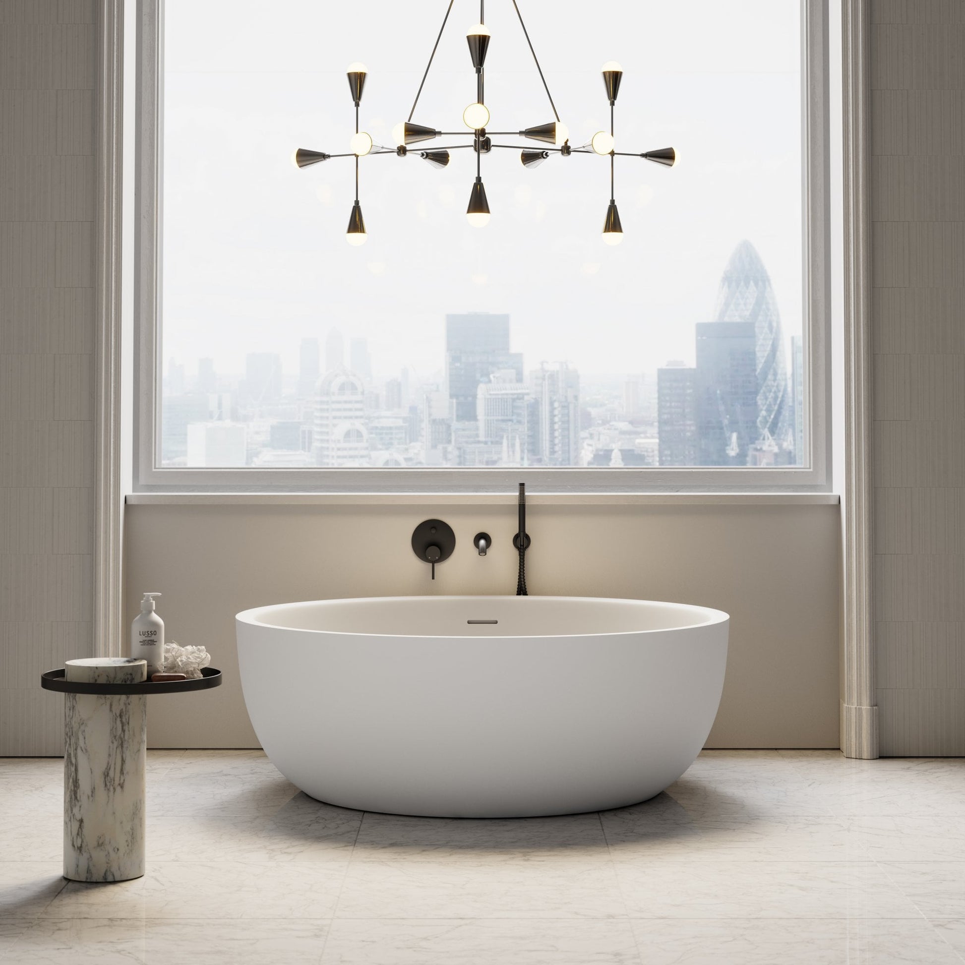 Notion Freestanding Round Stone Bath 1350mm