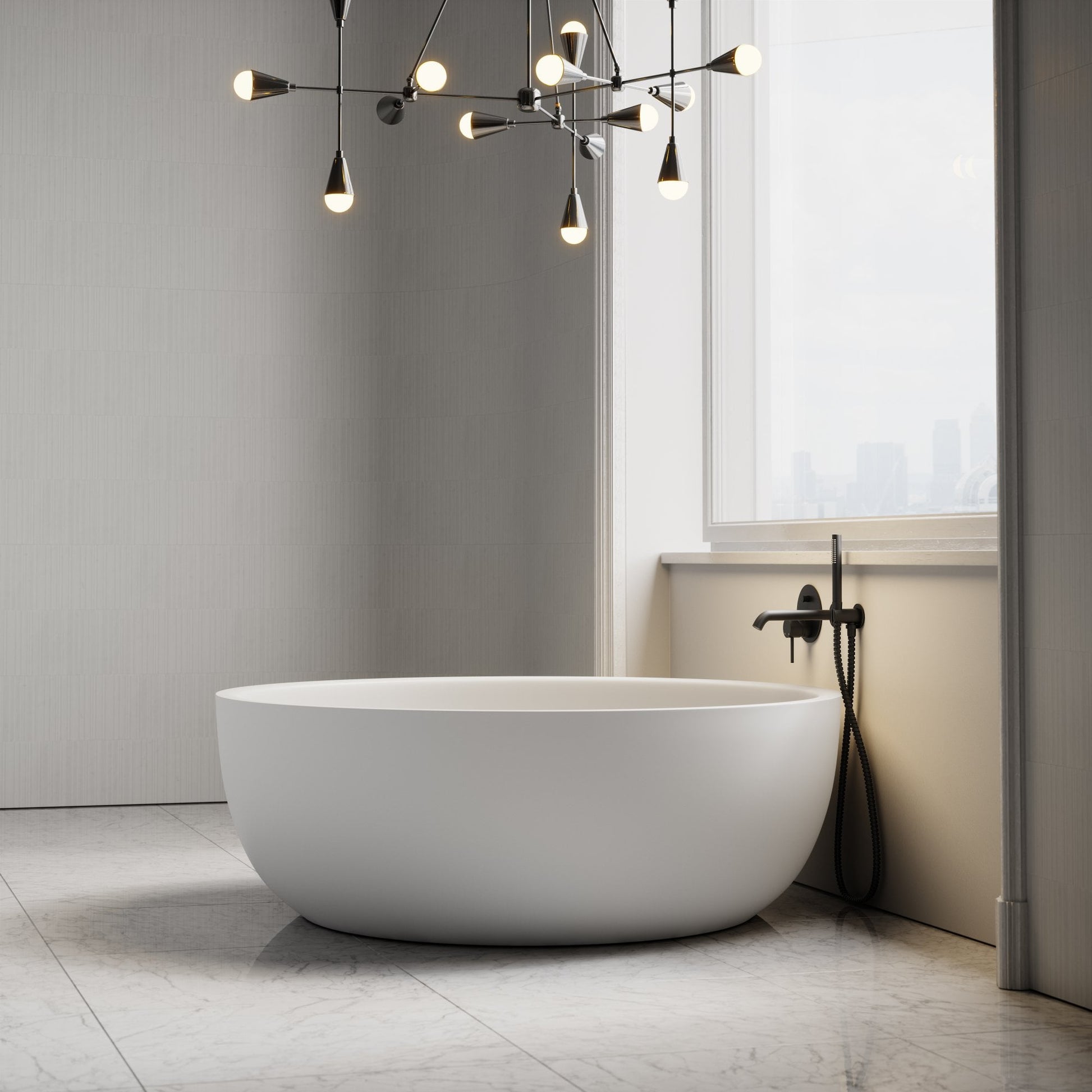 Notion Freestanding Round Stone Bath 1350mm